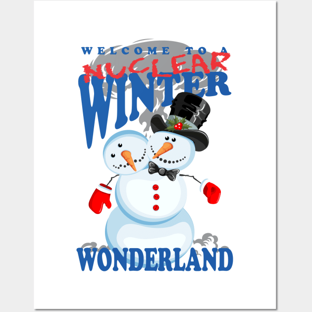 Nuclear winter wonderland Wall Art by ZombieNinjas